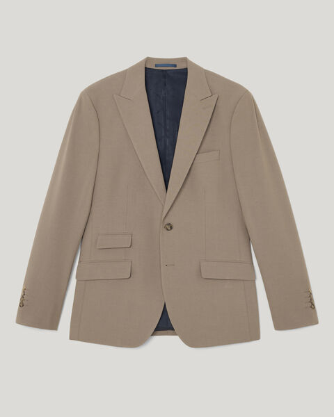 Single Breasted Tailored Jacket, Mushroom, hi-res